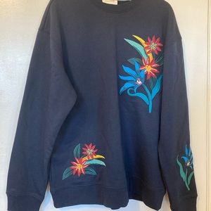 Floral Embroidered Sweatshirt